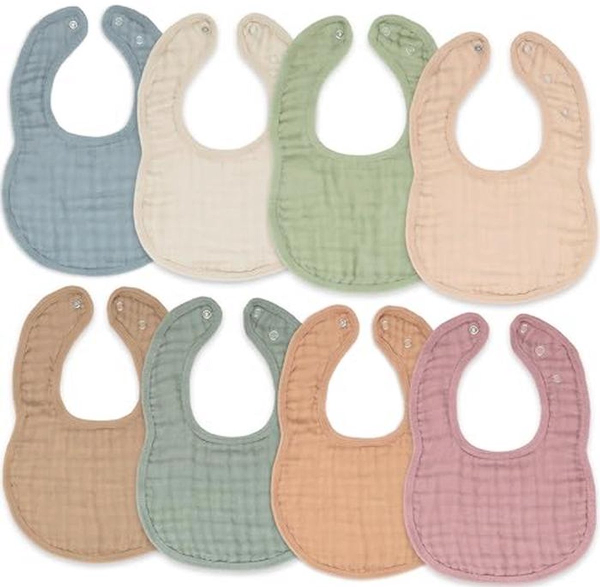 Verstelbare Muslin Doekjes voor Baby's - Absorberende Slabbetjes voor Jongens en Meisjes