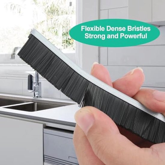 Voegenreinigingsborstel, harde haren, hoekreinigingsborstel, 6 stuks, reinigingsborstel voor badkamer, toilet, keuken, ramen, deurgroeven voegen, multifunctioneel reinigingsgereedschap — afbeelding 3