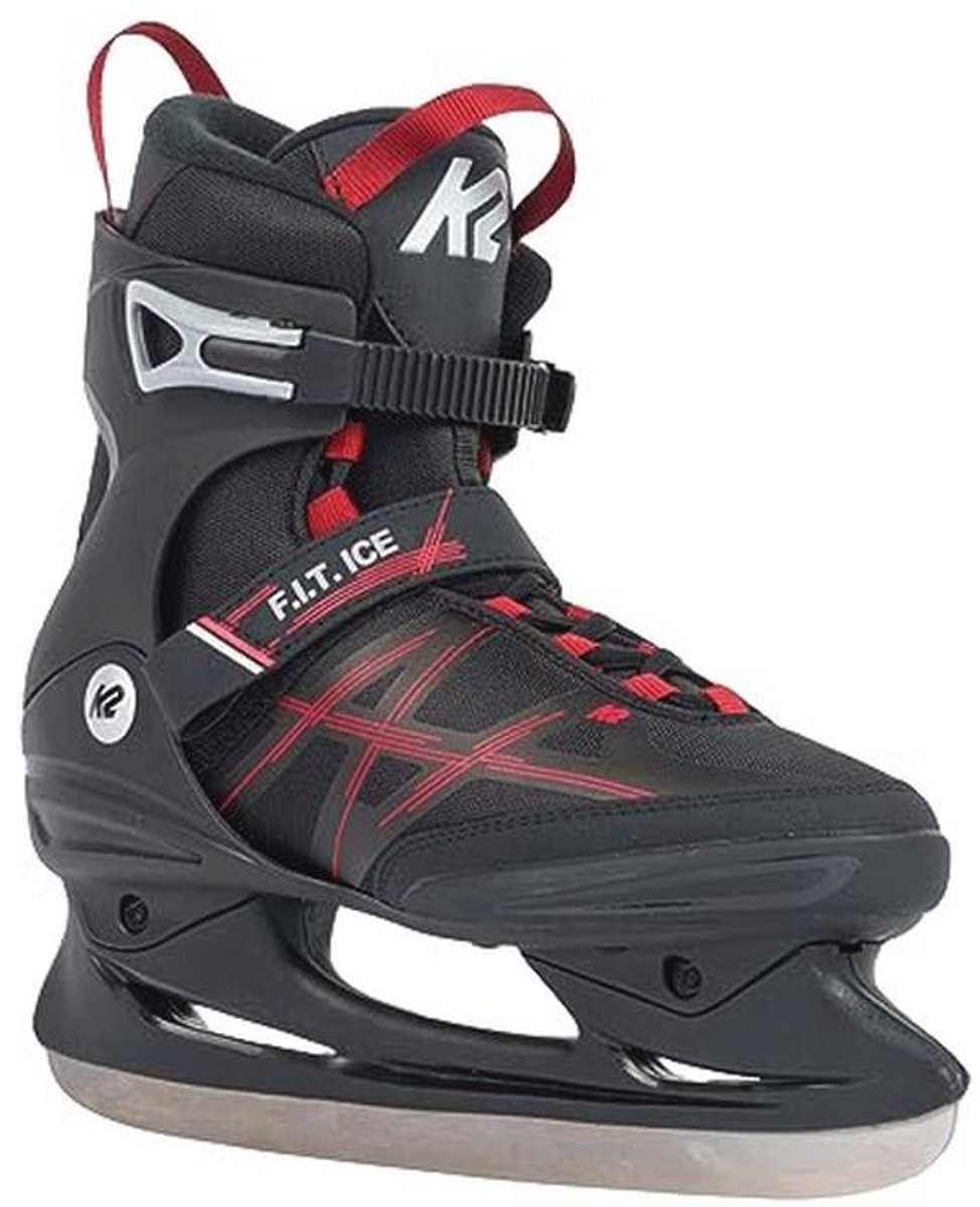 Comfortabele Heren Schaatsen voor Vrijetijdssport - Zwart Grijs 9 UK (43,5 EU)