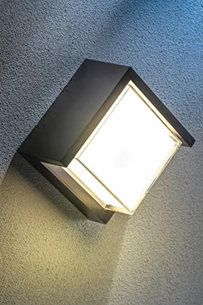 Vierkante Buiten Wand-/Plafondlamp IP65 voor Tuin, Terras en Garage