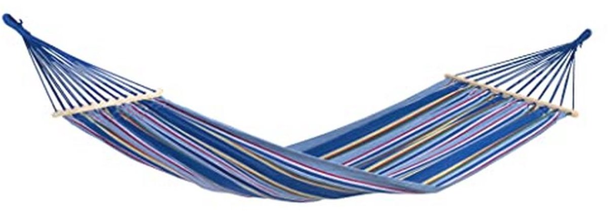 Weerbestendige Staafhangmat - Comfortabel en Duurzaam, Blauw Gestreept