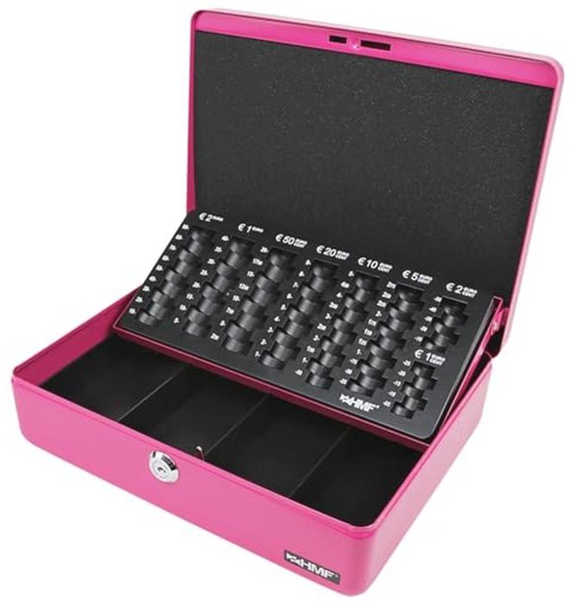 Geldcassette voor efficiënt geldbeheer - Roze, 30 x 24 x 9 cm
