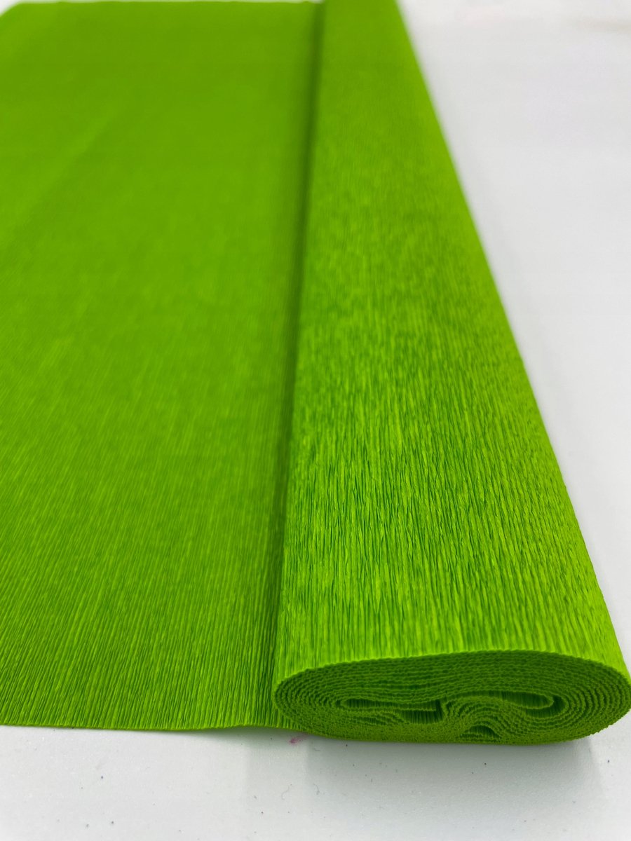 Italiaans crêpepapier 396 Groene Appel, 90gr, 50x150cm