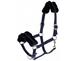Covalliero ClassicSoft Halster Paard - Marineblauw, Maat Cob