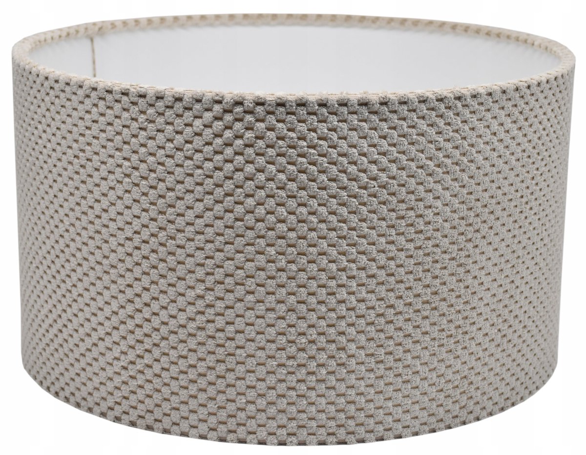 Beige Savio lampenkap 35 cm E27/E14 - Stijlvolle pluche decoratie