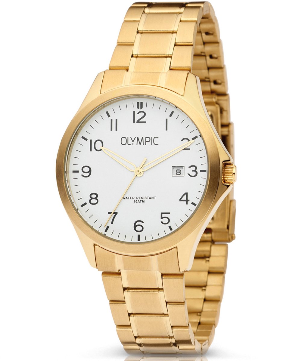 Olympic OL72HDD008 ROBIN - Horloge - Staal - Goudkleurig - 40mm