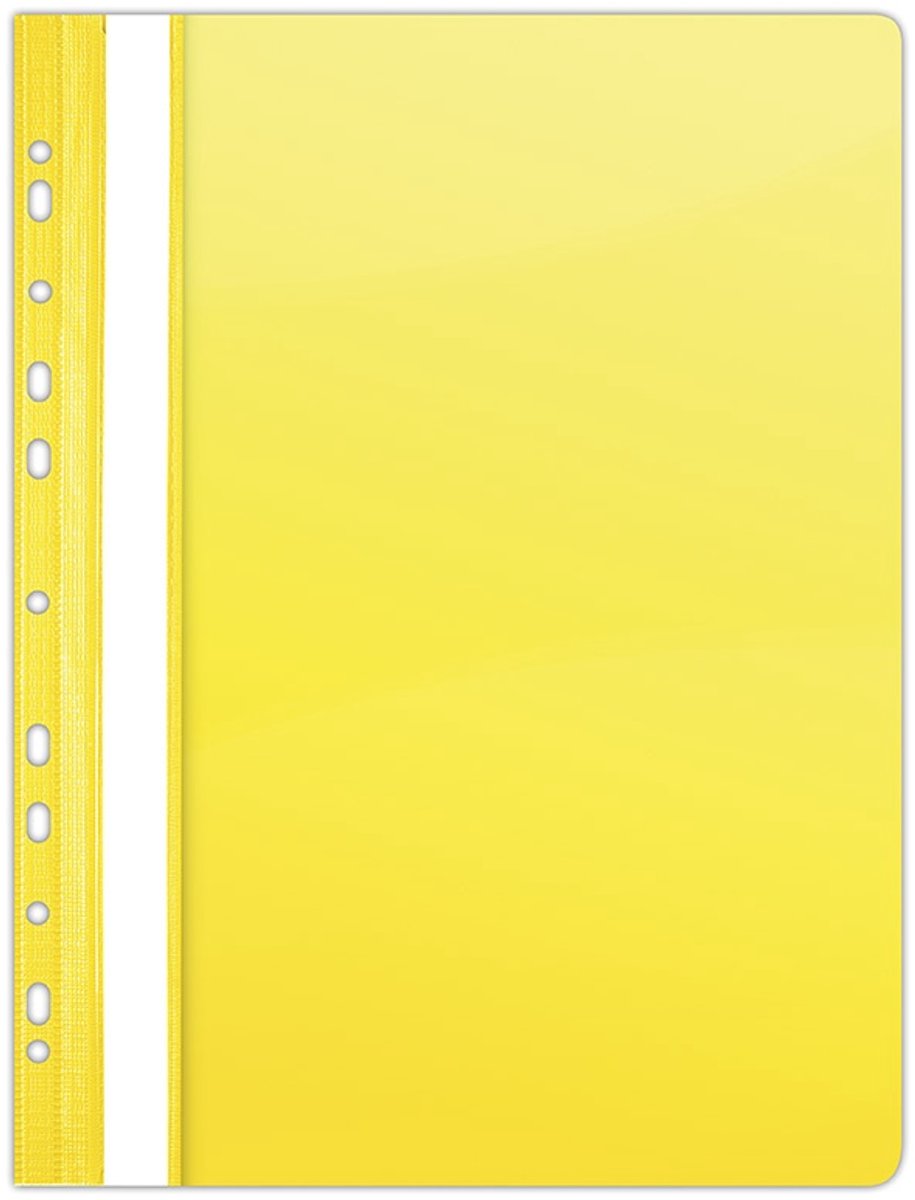 Donau PVC A4 Dossier, Geel, 150/160 micron, 11 gaten