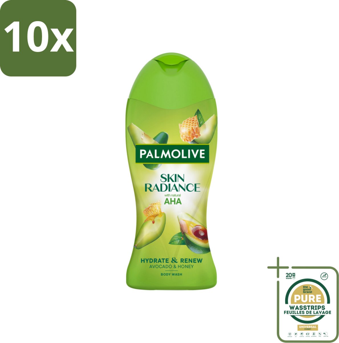 10 x Palmolive – Douchegel – Skin Radiance Avocado Honey – 250 ml - Grootverpakking - Koffie - Koffiezetapparaat - Koffiezetapparaat Met Automatische Functie
