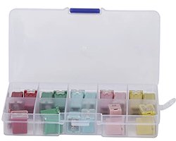 Autoverzekering Set Dashboard 20A 30A 40A 50A 60A voor Japan USA-voertuig met 2 Lange Stijl 2 Korte-stijllingen LPJ-serie Rechthoekige Zekering voor Elektrische Systemen voor auto's