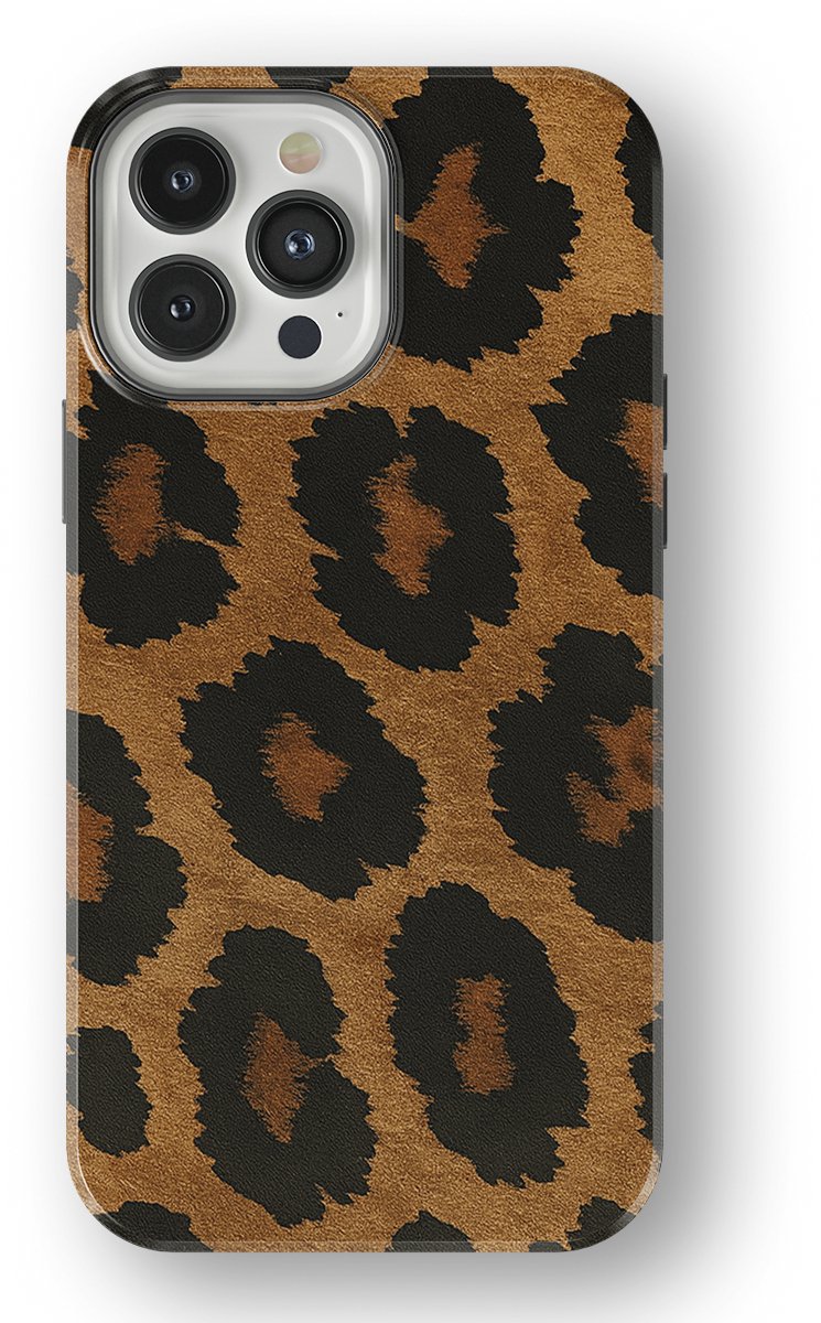 DripCase Luipaard Hoesje geschikt voor iPhone 13 Pro Max | Backcover met Mag | Hoesje met Dierenprint geschikt voor iPhone 13 Pro Max Leopard Dark