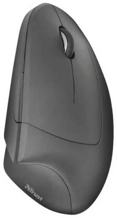 Trust Verto - Draadloze Ergonomische Muis - Verticale muis - USB-Ontvanger - Zwart