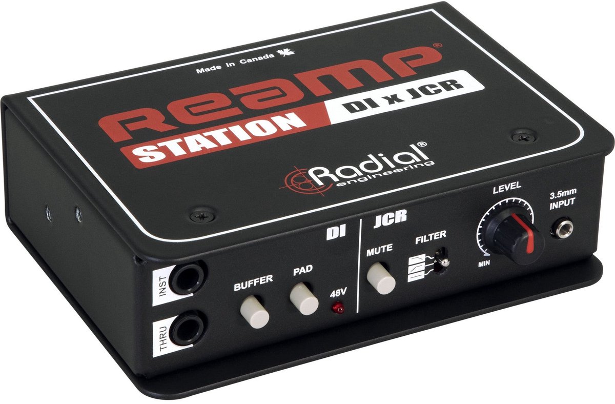 Radial Reamp Station JCR high-performance reamper & actieve DI-box