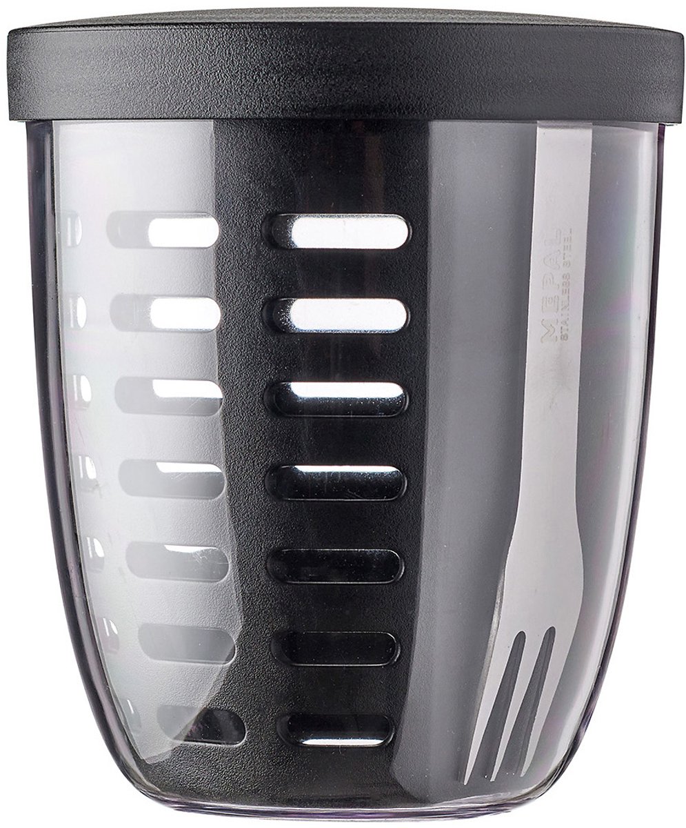 Mepal - Ellipse fruit & veggie pot - 600 ml - Incl. vorkje - Nordic black