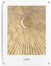 Tuinposter Maan - 80 x 60 - Canvas - REINDERS