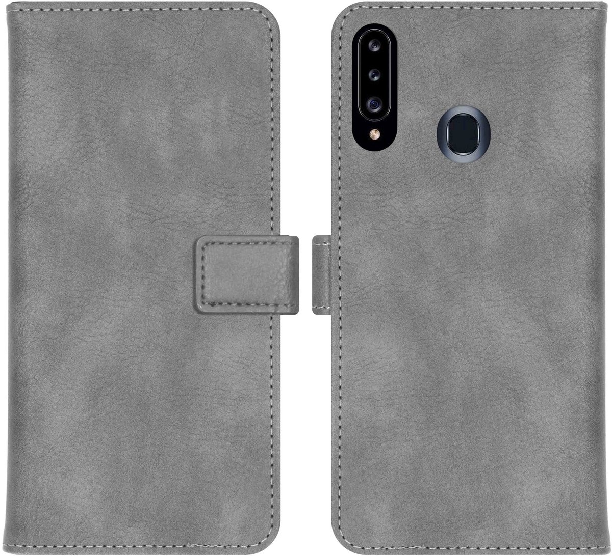 imoshion Hoesje - Geschikt voor Samsung Galaxy A20s - Luxe Bookcase - Grijs