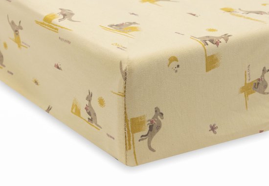 Jollein Aankleedkussenhoes - 50x70 cm - Cloudy Rib - Kangaroots — afbeelding 3