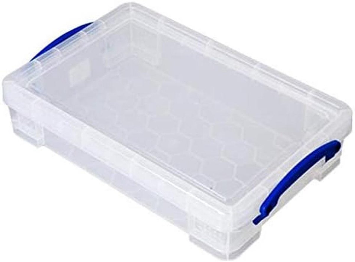 Set van 6 Doorzichtige Opbergdozen 2.5 Liter met Deksel - Stapelbaar en Vergrendelbaar