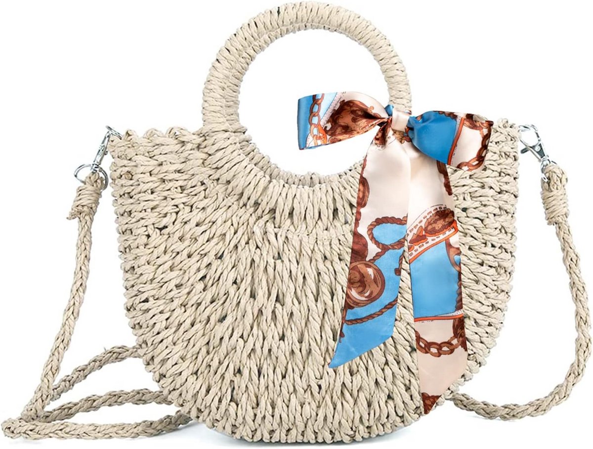 Bohemian Rotan Tas Vrouwen Zomer Strand Cross Body Handgemaakte Mini