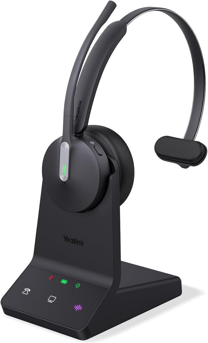 Draadloze DECT Headset met Microfoon en Ruisonderdrukking voor UC