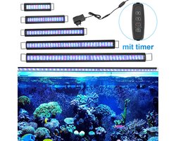 RGB LED aquariumlamp 45W met houder en timer voor binnen