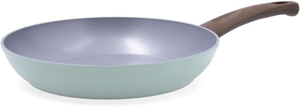 Groene Koekenpan van Gegoten Aluminium, 24 cm met Anti-aanbaklaag