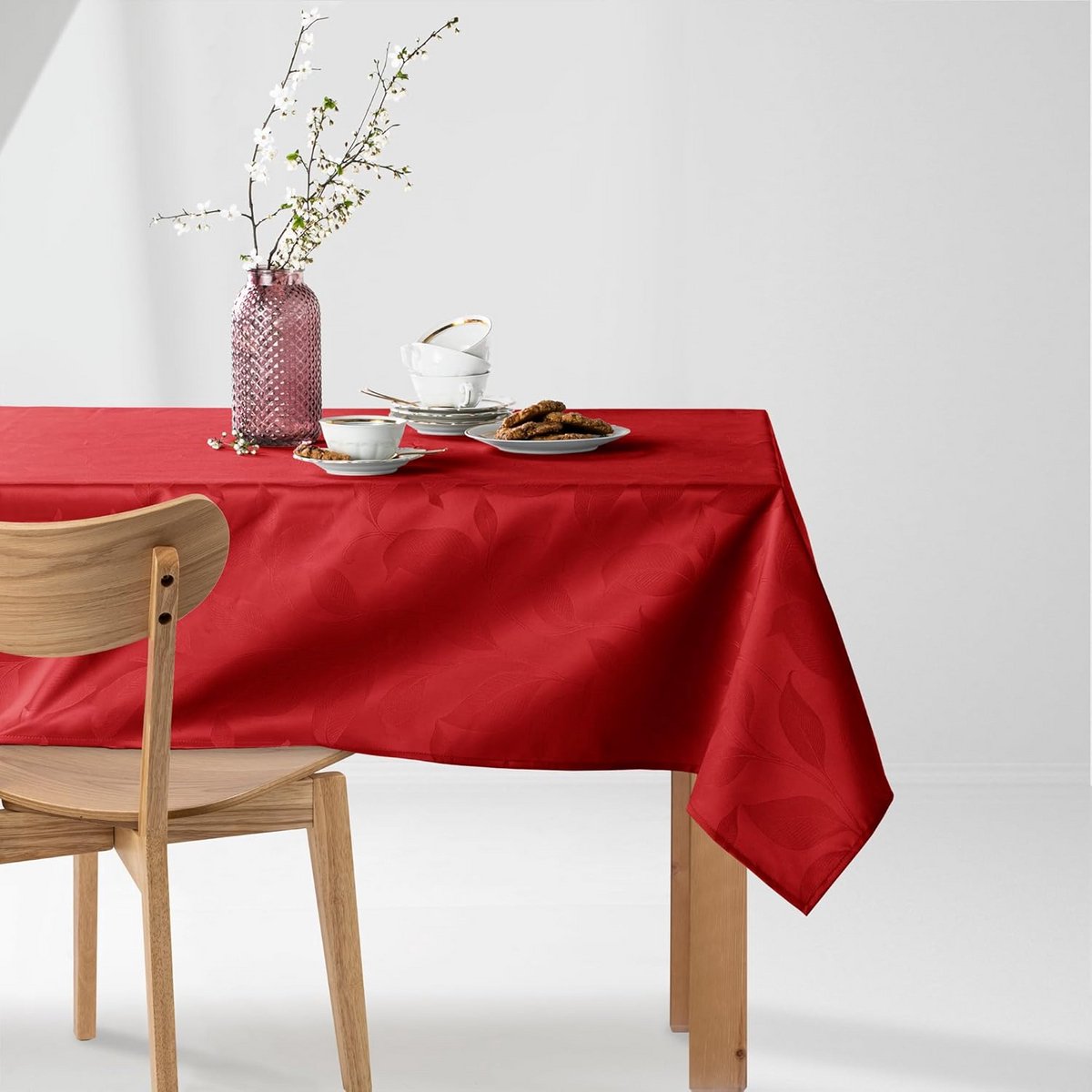 Rond Tafelkleed 150x150 cm - Plantenpatroon - Wasbaar Binnen & Buiten