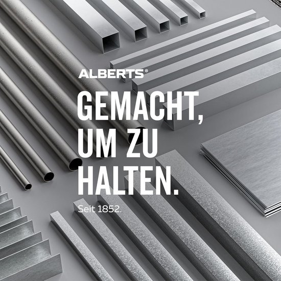 Zelfklevend U-profiel aluminium 100 cm zilver geanodiseerd hoekprofiel stevig duurzaam
