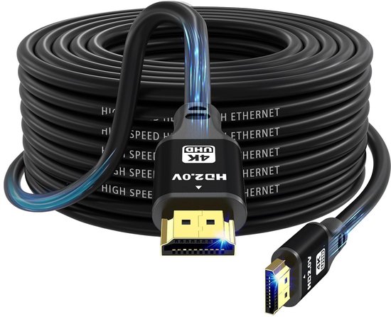 Ultra Hoge Snelheid HDMI Kabel 20 Meter (4K/60Hz, 18Gbps) - ARC ...