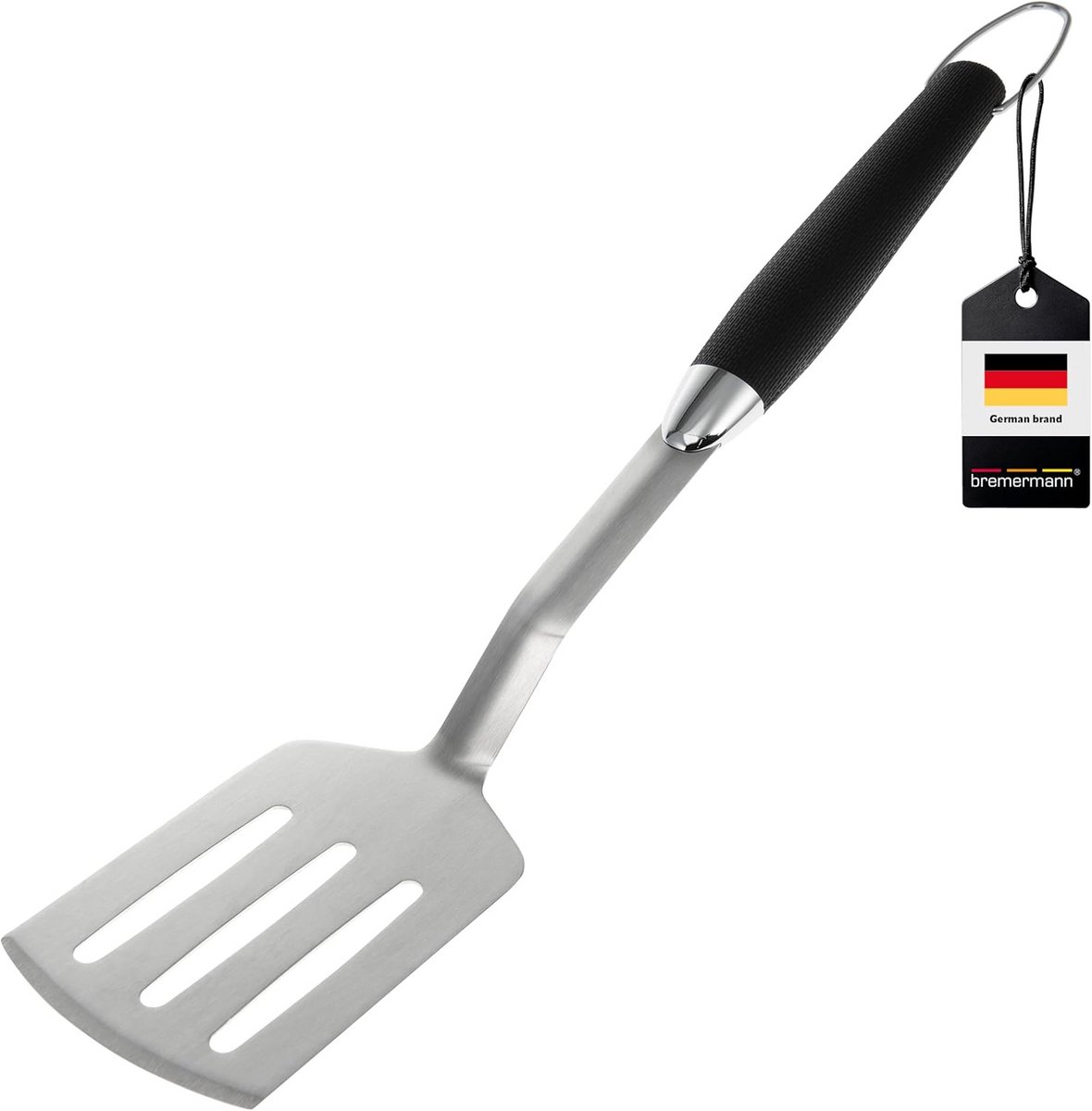 Lange Roestvrijstalen Spatel voor Barbecue met Softgrip