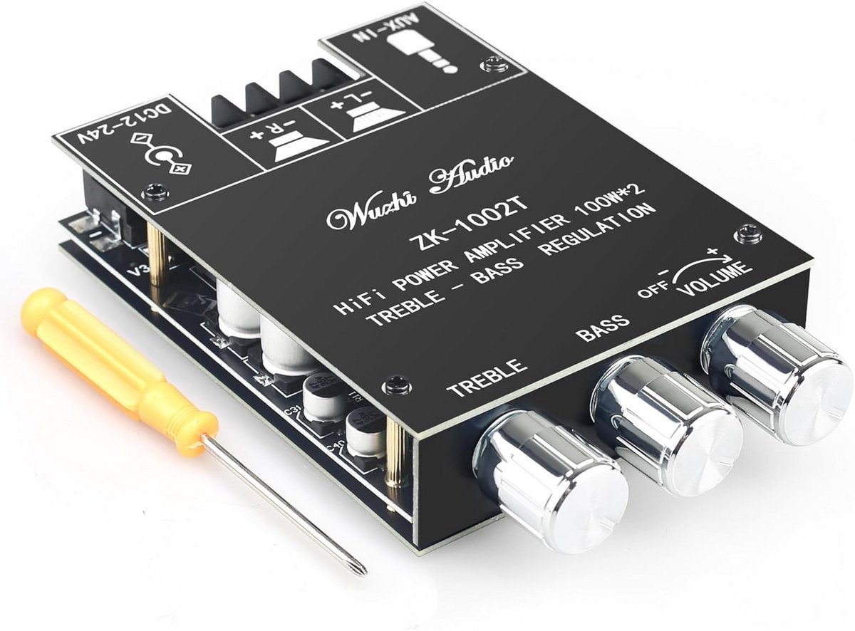 Draadloze Bluetooth Stereo Audio Versterker Bord met Bass en Treble Regeling