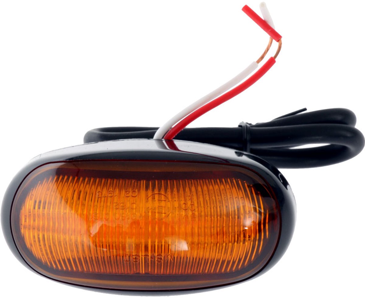 led zijmarkeringslamp universeel oranje 10/30 volt - contourlamp - led zijlamp - breedtelamp