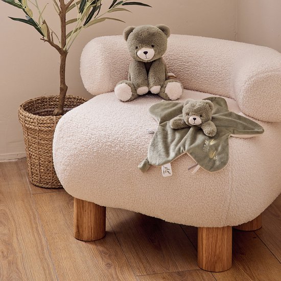 Noukie's - Tidou - Knuffeldoek - Kaki - Beer - Orso van Noukie's — afbeelding 4
