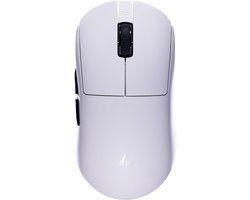 ATK A9 Ultra Max - Draadloze Gaming Muis - Ultralicht - 53 Gram - PAW3395 Sensor - 8 kHz Polling Rate - Nordic nRF52840 MCU - 600 mAh Batterij - Optische Switches - Ice-Feel Coating - RGB - Wit