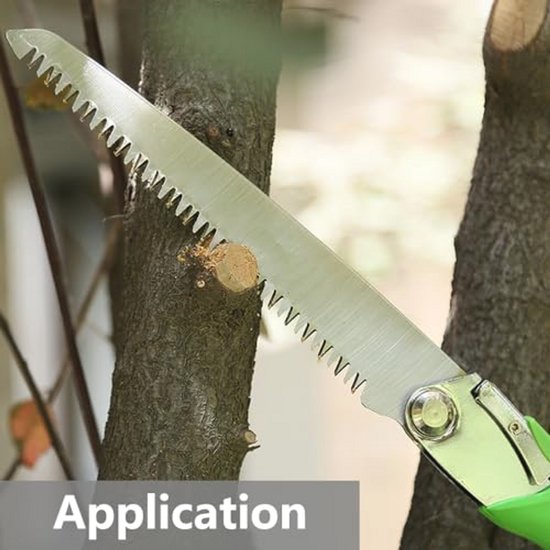 Inklapbare Tuinzaag met Antislip Handvat - Handzaag voor Takken en Hout - 210 mm Zaagblad van Merkloos	 — afbeelding 2
