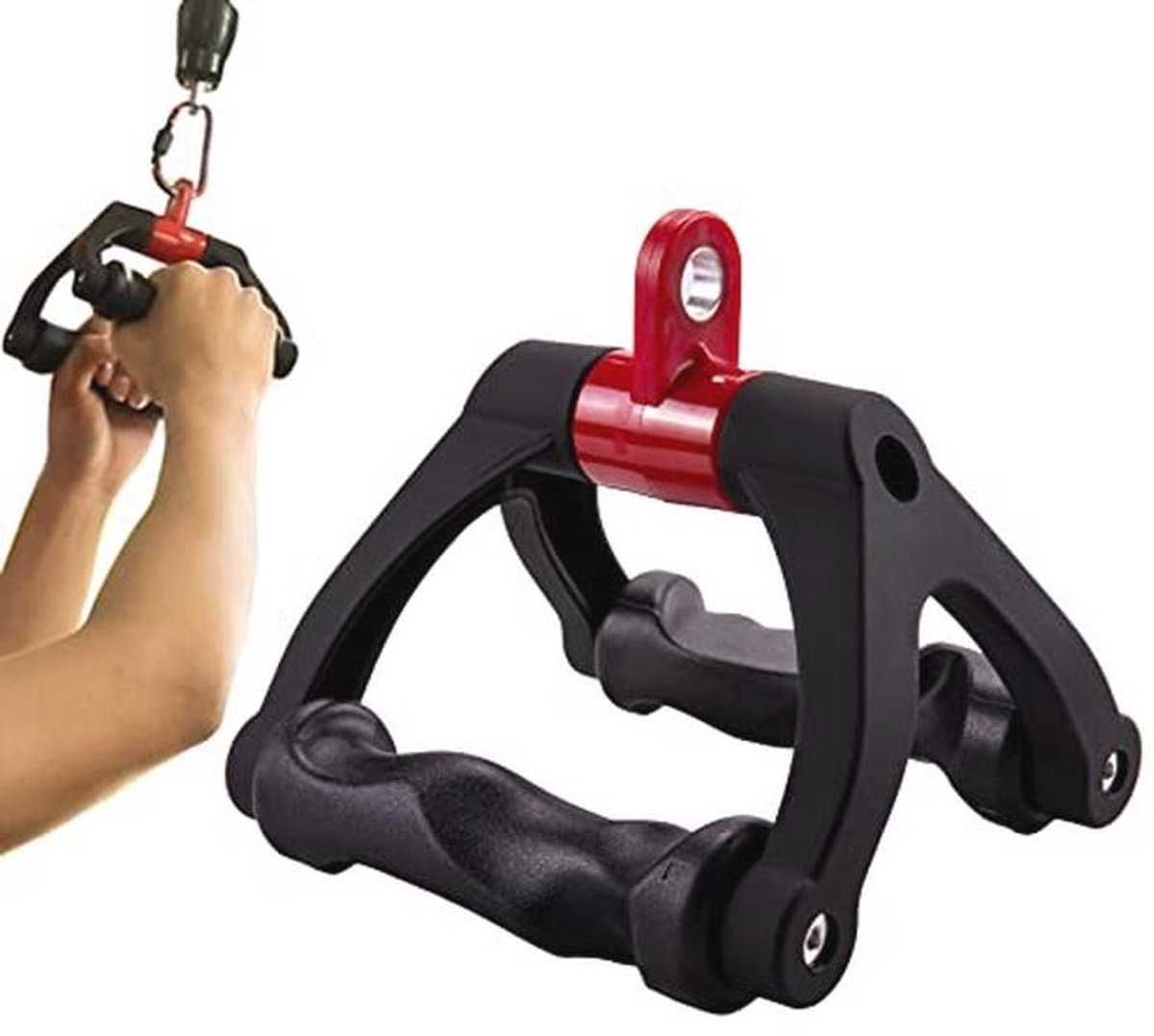 Ergonomische D-handgreep kabelbevestiging voor sportschool - Antislip en comfortabele grip voor optimale krachttraining
