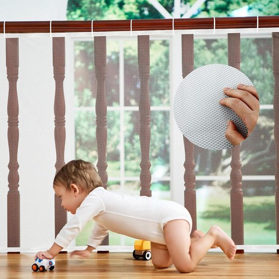 Allecta - Veiligheidsnet voor kinderen, trapleuningen en omheining · Trapnet - 3 meter x 78 cm