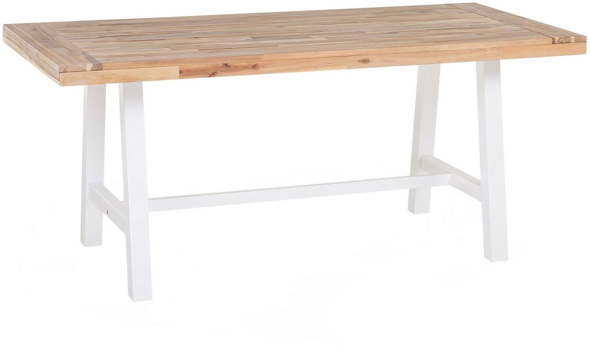 Beliani SCANIA - Tuintafel - lichte houtkleur - Acaciahout