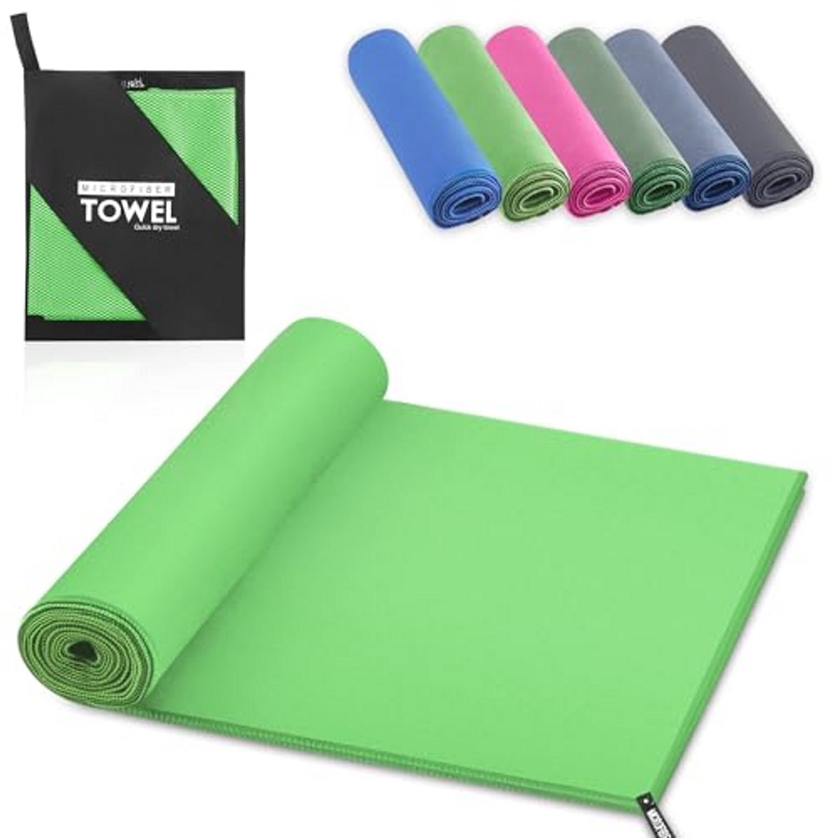 Microvezel handdoek - Snel absorberende fitness-, reis- en strandhanddoek - 40 x 80 cm