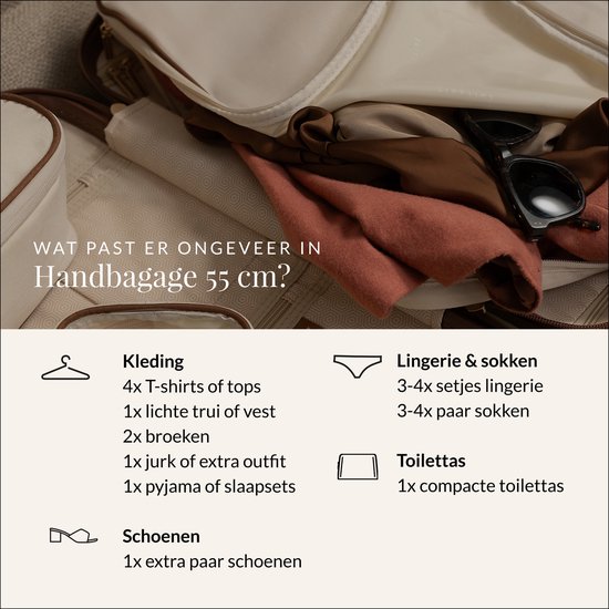 SUITSUIT Handbagage koffer 55x35x20 - Handbagage trolley - Lichtgewicht koffer - Reiskoffer - Veilig TSA cijferslot - Fab Seventies koffer Italian Clay - Rood