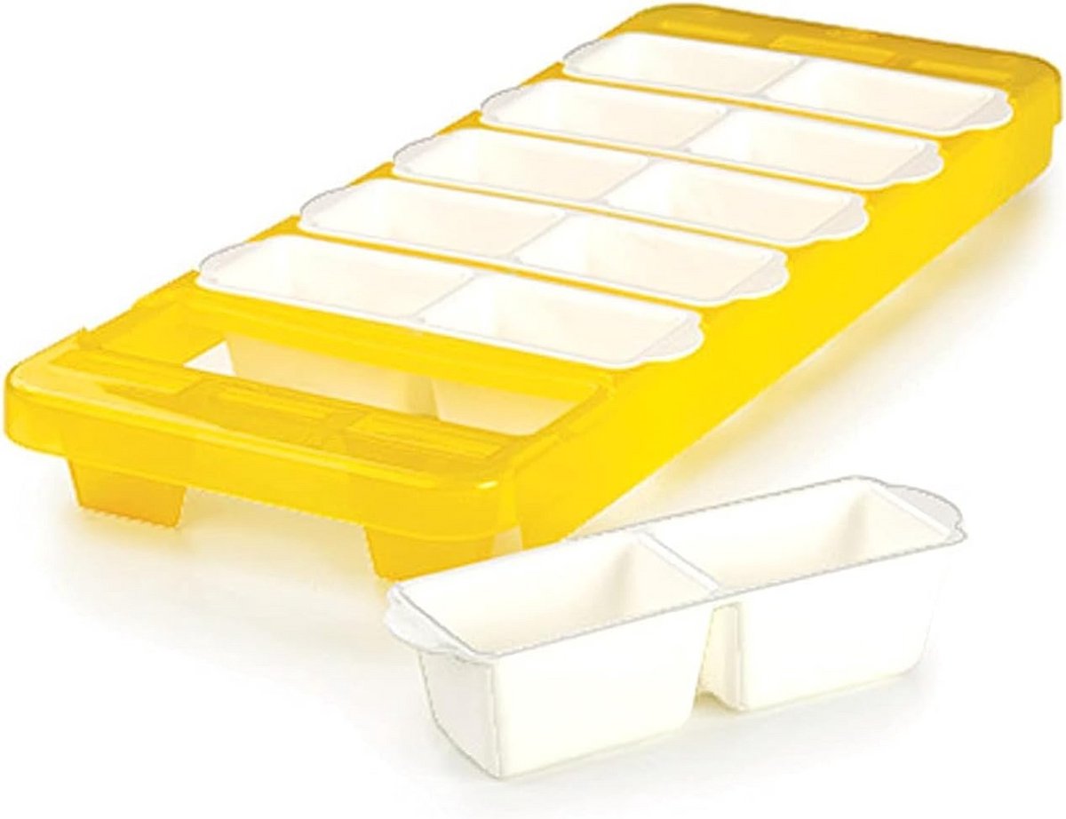 Ijsblokjesvorm met individueel verwijderbare bakjes voor 12 ijsblokjes