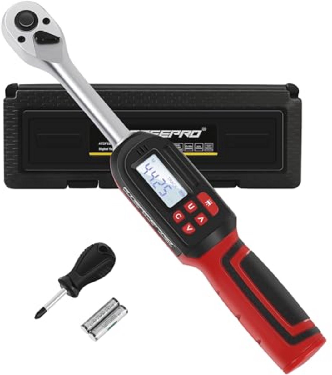 Digitale Momentsleutel 3/8" Aandrijving - Elektronisch Koppelgereedschap voor Fiets en Motor