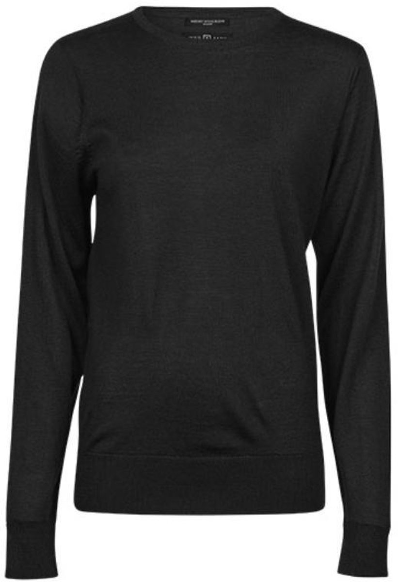 Tee Jays - Dames Crew Neck Pullover Sweater - Black maat M