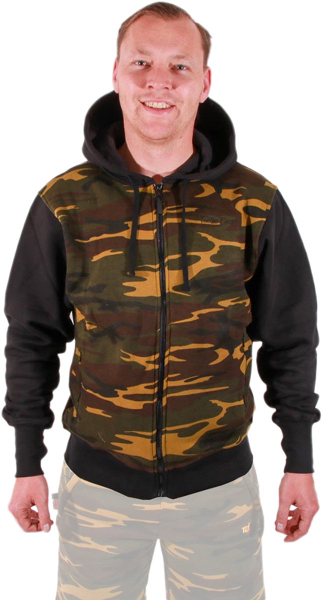 Tactic Carp Hoody Camo With Zip Visvest