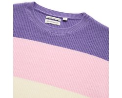 Tom Tailor - Cropped gebreide trui met colour blocking - Maat 140 - big multicolor stripe
