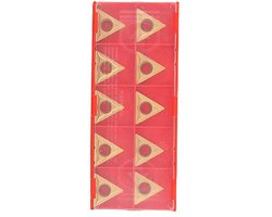 TCMT 16T304 - Triangulaire Tungsten Carbide Mes Inserts - 10 Stuks - Hoge Sterkte en Duurzaamheid