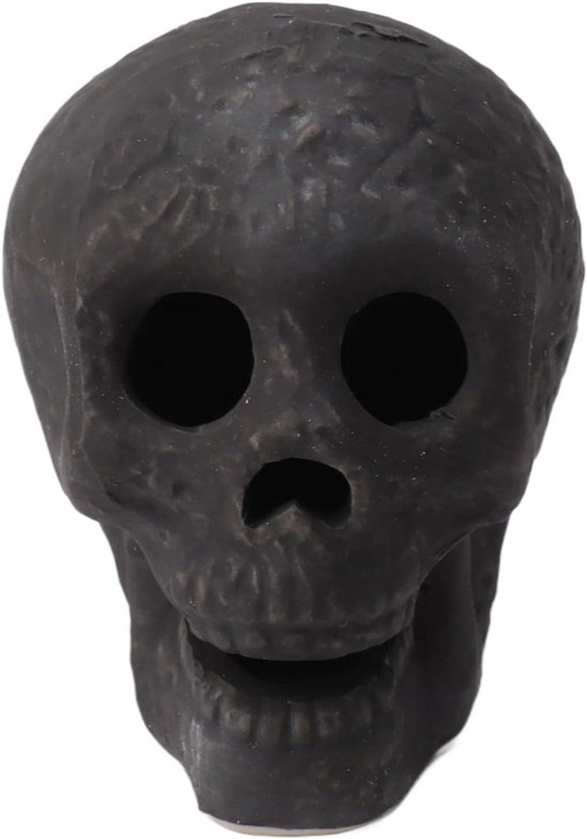 Fireproof Mini Skulls for Fire Pits - Set of 4 | Ceramic Skull Props for Bonfire, Campfire, and Fireplace