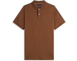 Tommy Hilfiger poloshirt korte mouw bruin
