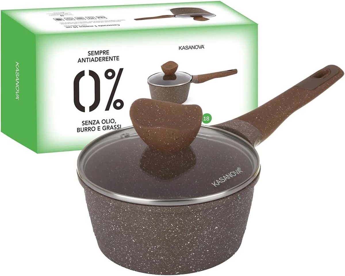 Ovenschotel 18 cm met Antiaanbaklaag en Deksel - Geschikt voor Alle Warmtebronnen