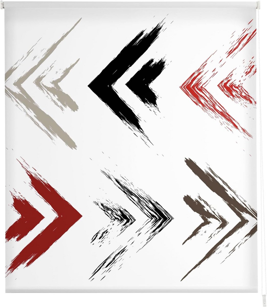 Lichtdoorlatend Rolgordijn Digitaal Dessin Meerkleurig - 130 x 175 cm