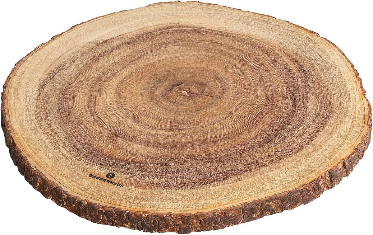 Ronde Serveerschaal van Acaciahout 45 cm